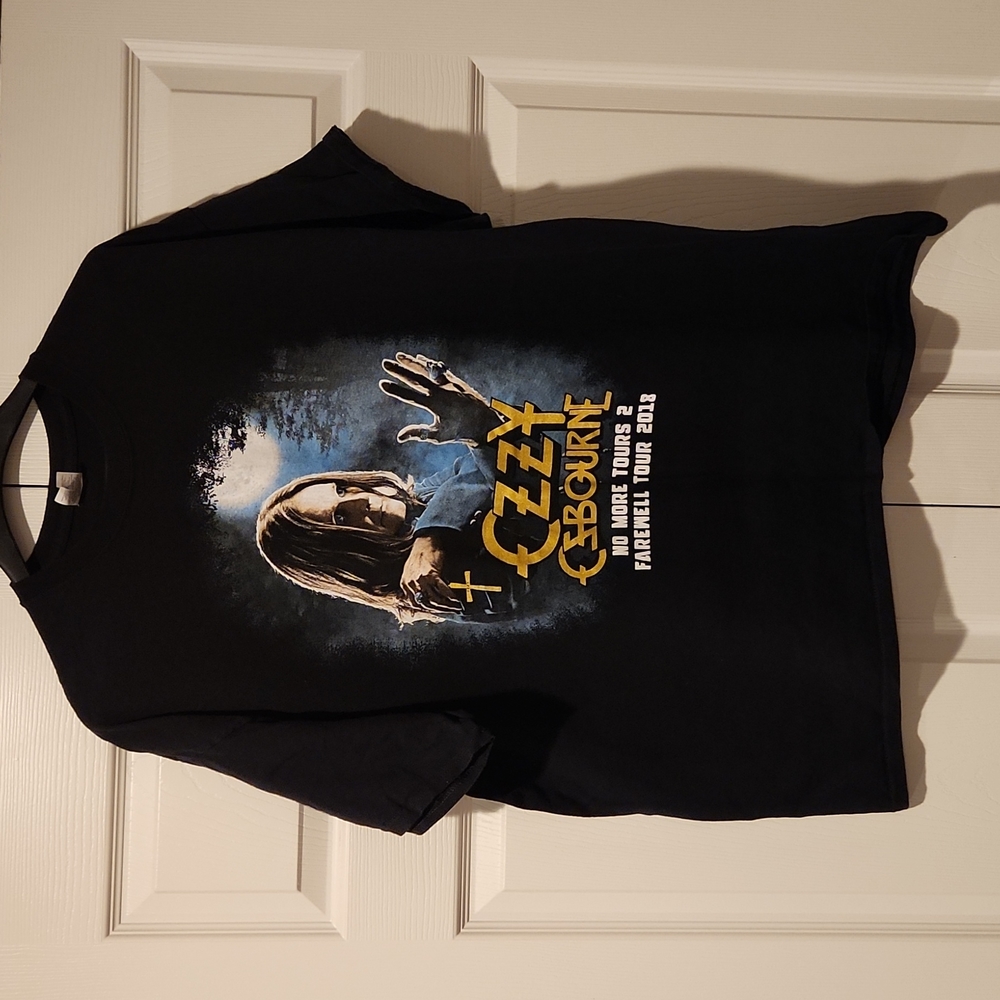 Ozzy Osbourne No More Tours 2 2018 short sleeve T-shirt size XL